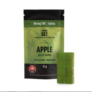 Twisted Extracts Jelly Bomb – Sativa Apple (80mg)