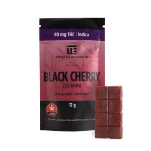 Twisted Extracts Zzz Bomb – Indica Black Cherry (80mg)