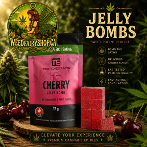 Twisted Extracts Jelly Bomb – Sativa Cherry (80mg)