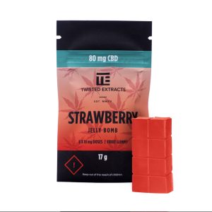 Twisted Extracts Jelly Bomb – CBD Strawberry – 80mg
