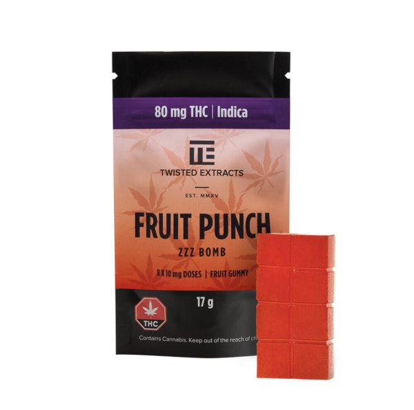 Twisted Extracts Zzz Bomb – Indica Fruit Punch (80mg)