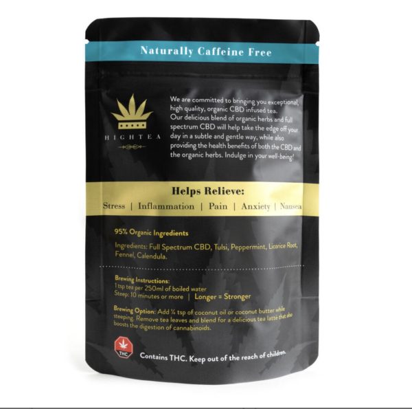 High Tea – CBD Tranquility Tea (100mg CBD) - Image 2