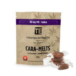 Twisted Extracts Cara-Melts – Indica (80 mg THC)