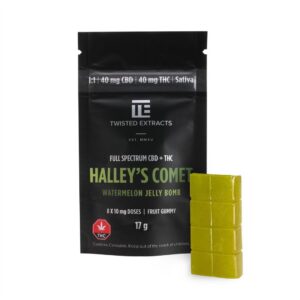 Watermelon Halley’s Comet Jelly Bomb (40 Mg THC + 40 Mg CBD)