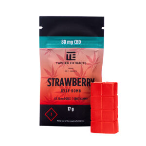 Strawberry CBD Jelly Bomb (80 Mg CBD)