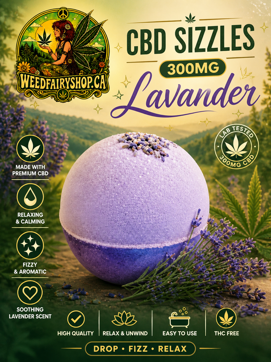 CBD Sizzles- Lavander