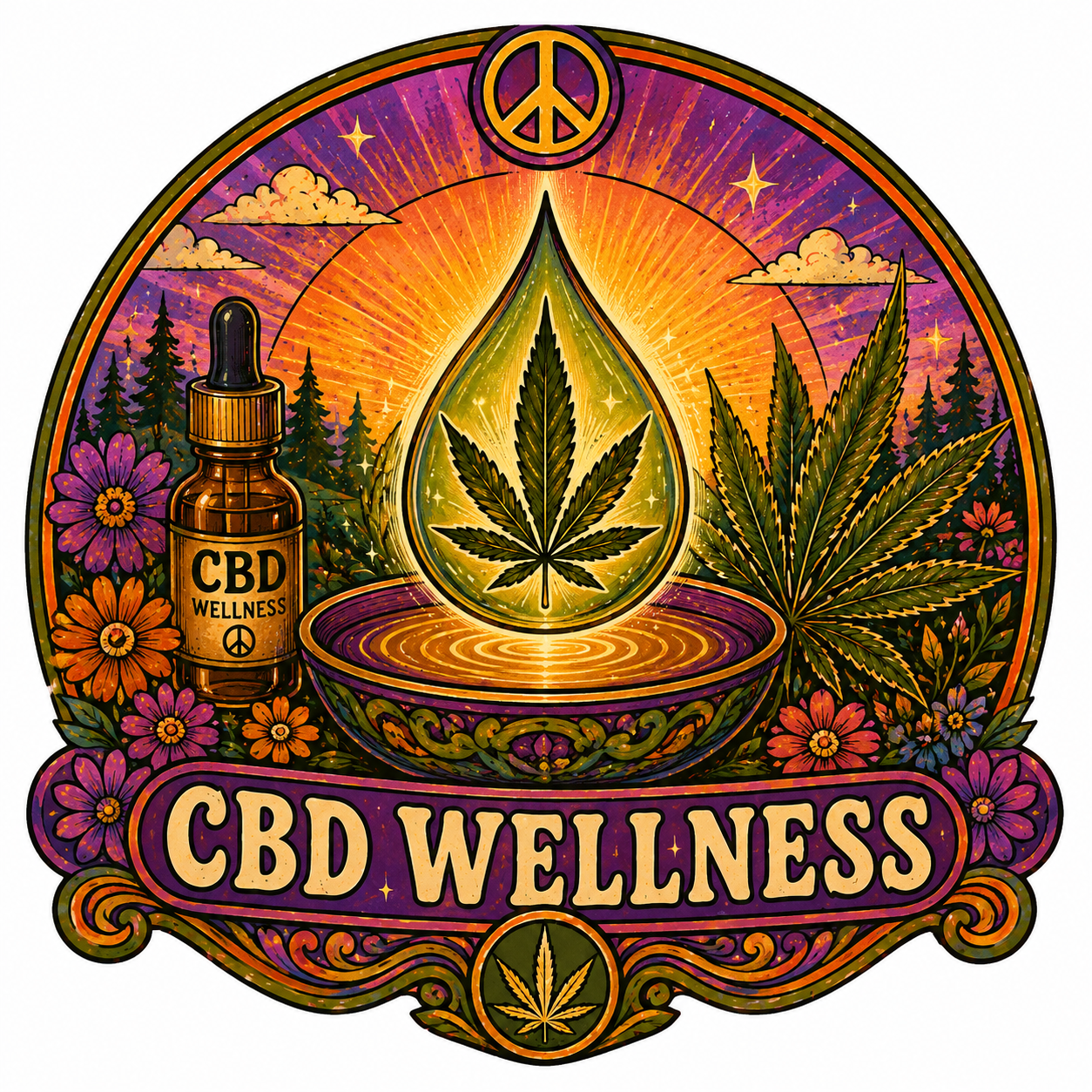 CBD Wellness cannabis oil icon for Weed Fairy Shop