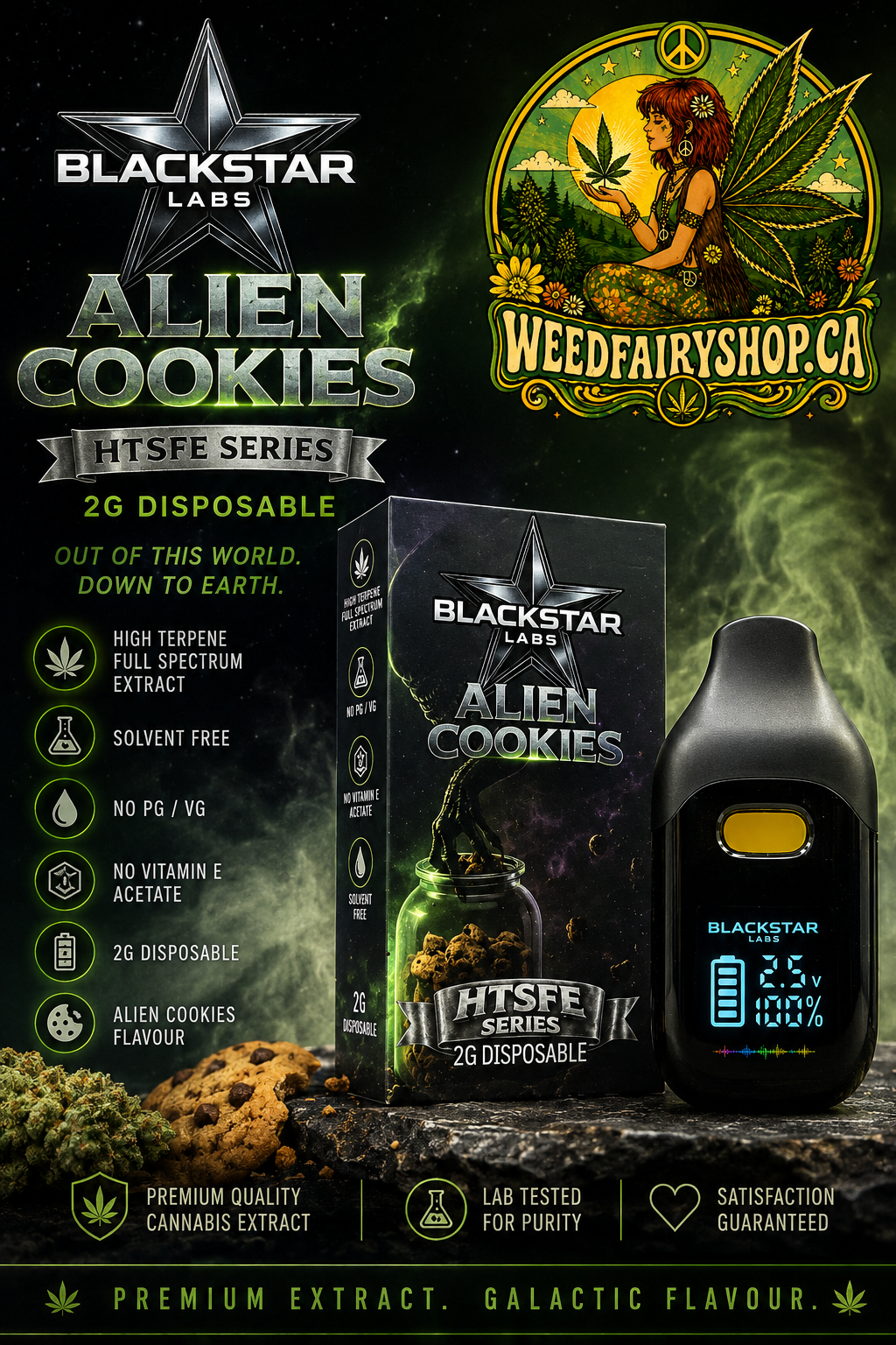Blackstar Labs Alien Cookies 2G Disposable