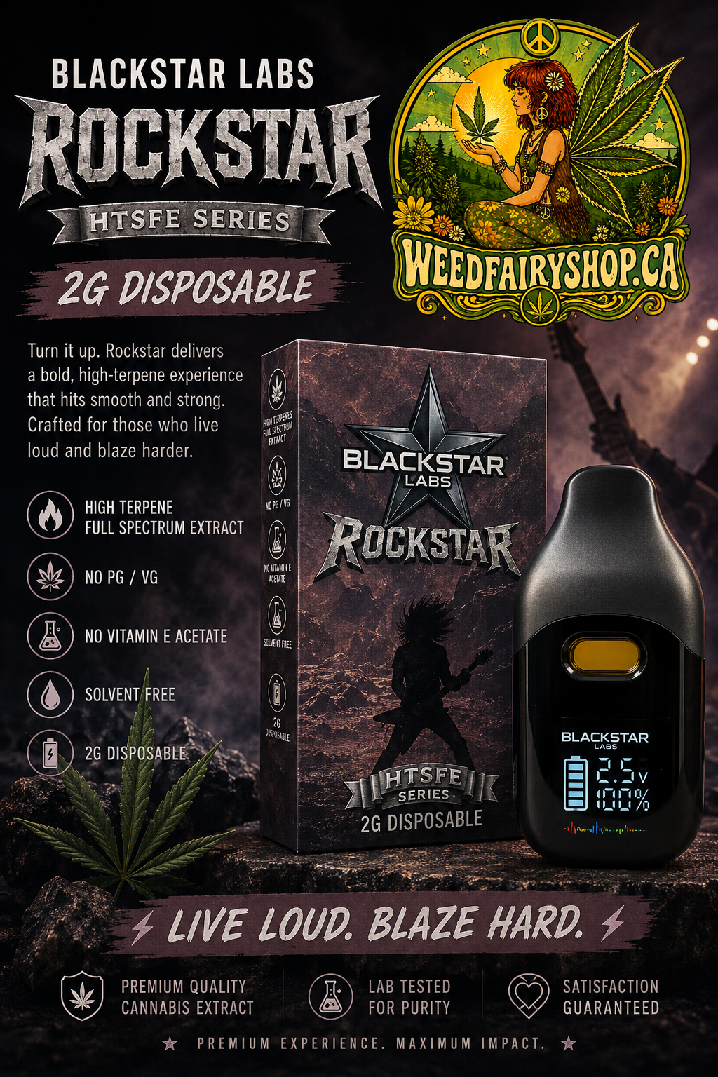 🎸 Blackstar Labs Rockstar 2G Disposable Vape